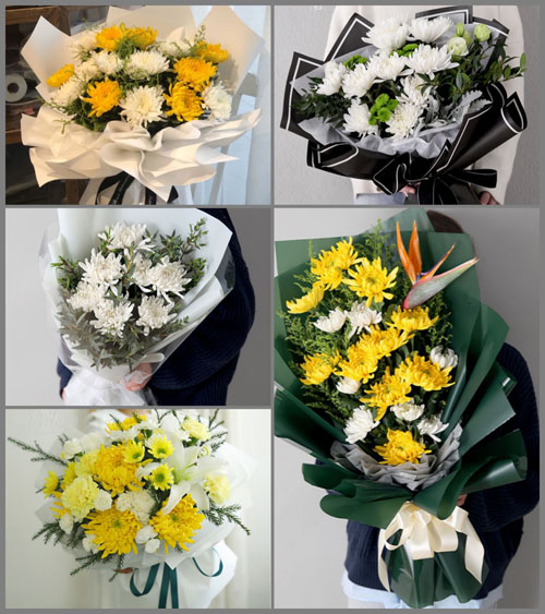 浙江省金华义乌市稠江街道锦都社区白事花束代送